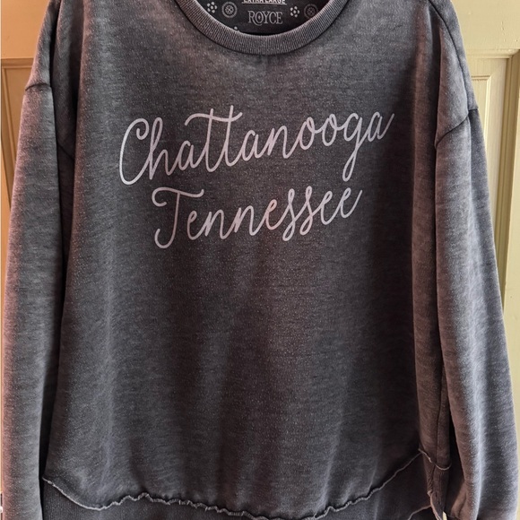 Royce Brand Tops - Royce Charcoal Women's Chattanooga, Tennessee Sweatshirt